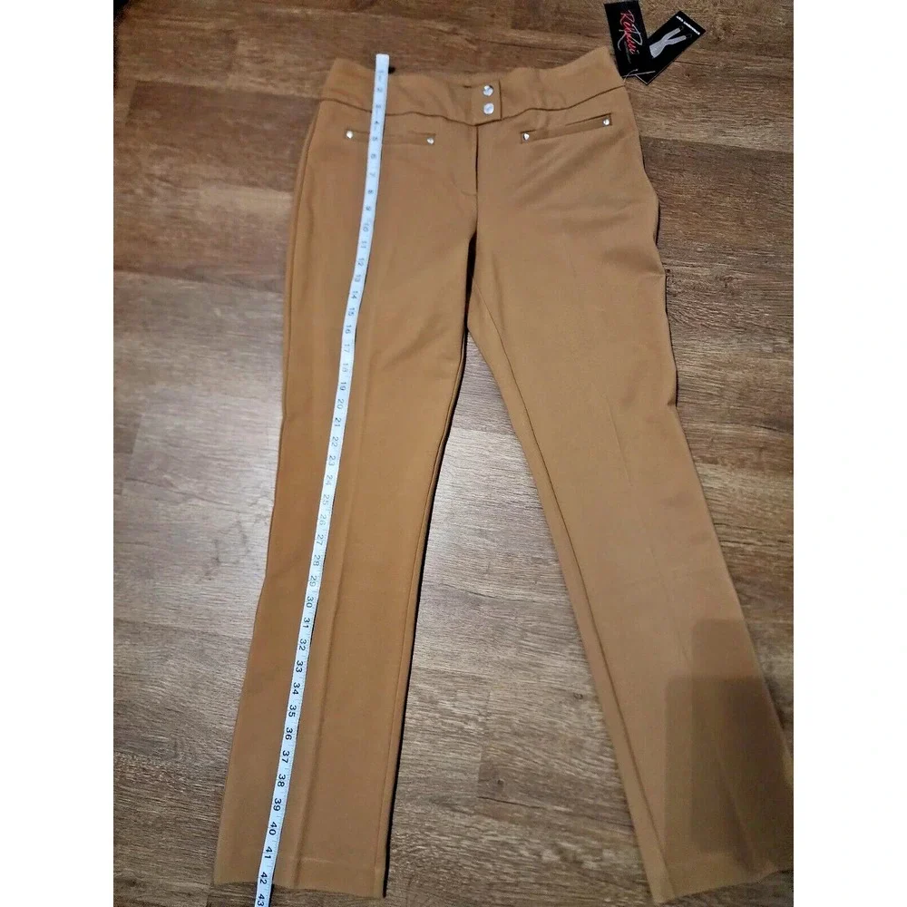 Rekucci Women's‎ Secret Figure Pull-On Knit Straight Pant w/Tummy Control